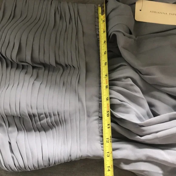 ‼️LAST CHANCE‼️Weddington Way || NWT || Adrianna Papell Riley Slate Grey Dress - Picture 10 of 12